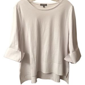 Habitat White Blouse Cuff Sleeve